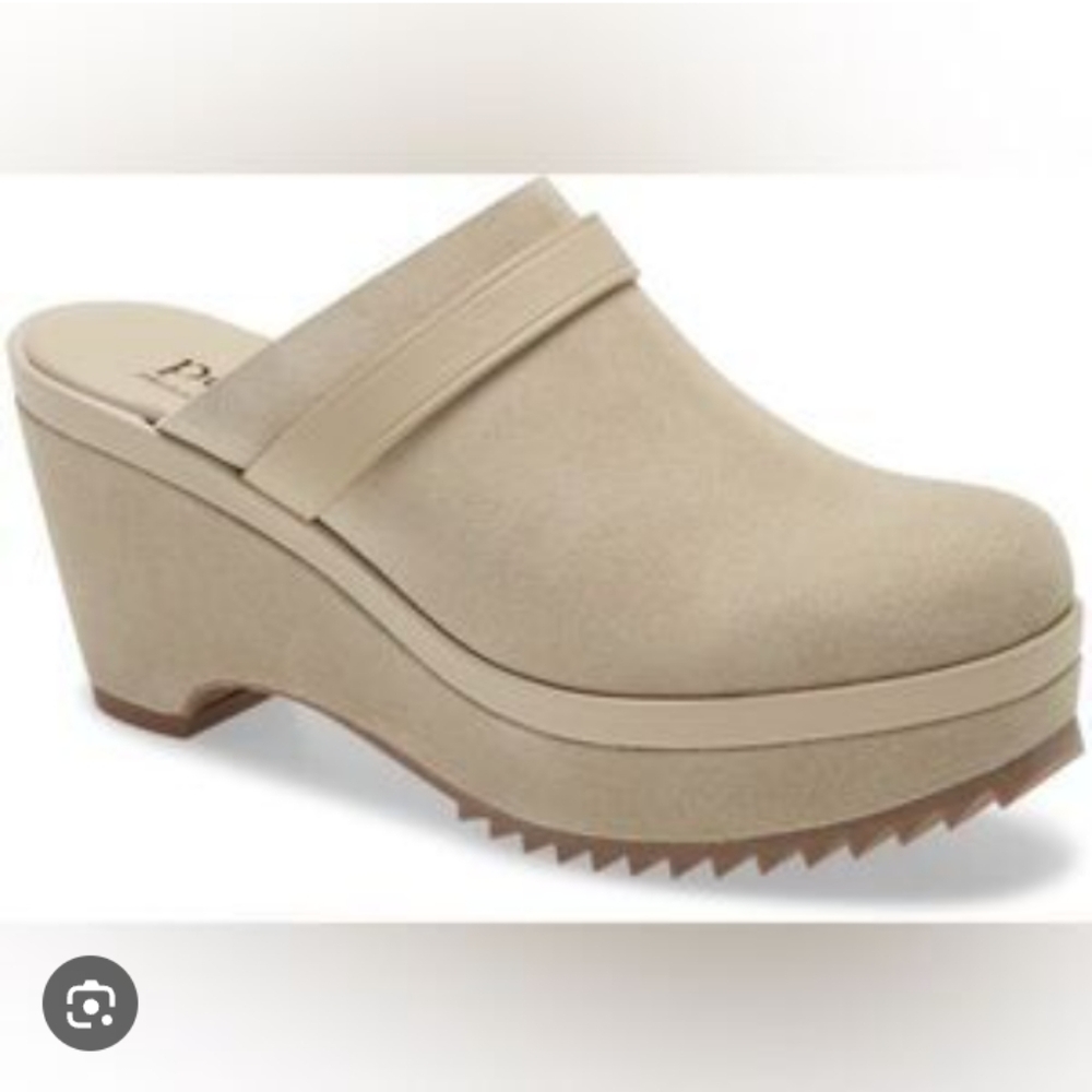 Pedro Garcia Cream Platform Mules